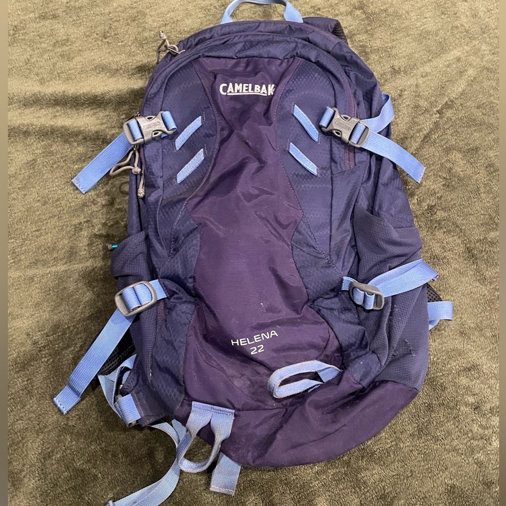Purple Camelbak hiking backpack